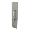 Prime-Line 4 x 16 in. Stainless Steel, Round Handle Door Pull Plate Single Pack J 4643